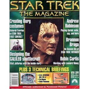 Star Trek The Magazine 2000 April Andrew Robinson Brannon Braga Robin Curtis C9